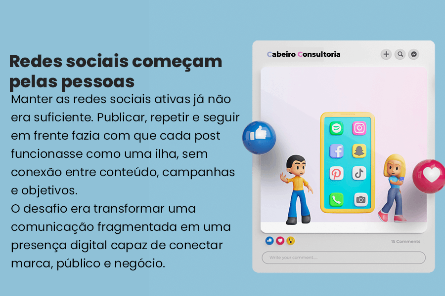 Redes sociais começam pelas pessoas